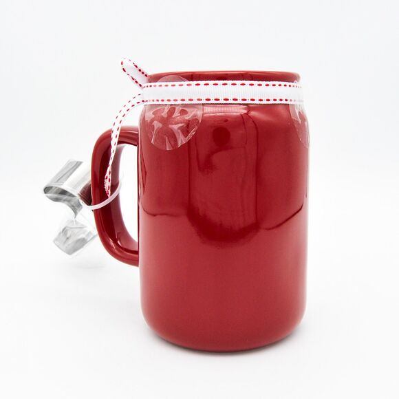 Rae Dunn Christmas Mug – Hot Cocoa Mug with Cookie Cutter Attached 16oz Mug Gift - Picture 5 of 9